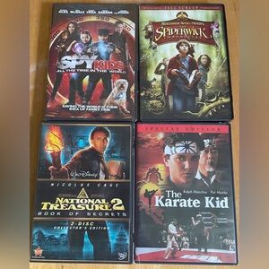 Spy Kids and More DVD Collection GUC 
Family movies, action movies ❄️